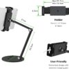 پایه نگهدارنده تبلت با چرخش 360 درجه برند Viozon - Image 2