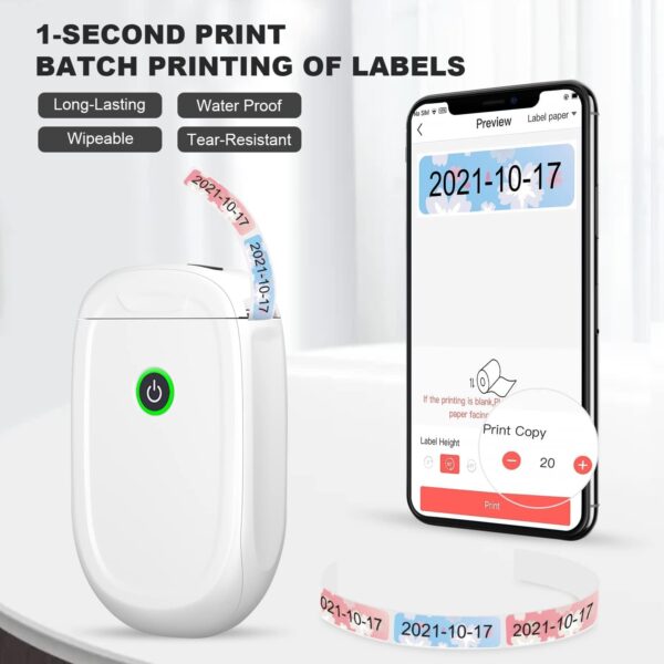 دستگاه لیبل زن حرارتی بلوتوثی برند MARKLIFE - Image 4