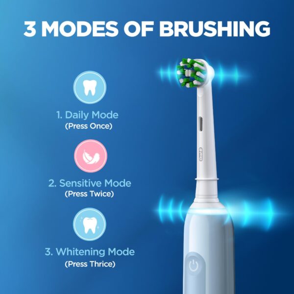 مسواک برقی شارژی بزرگسالان برند Oral-B PRO3 - Image 4