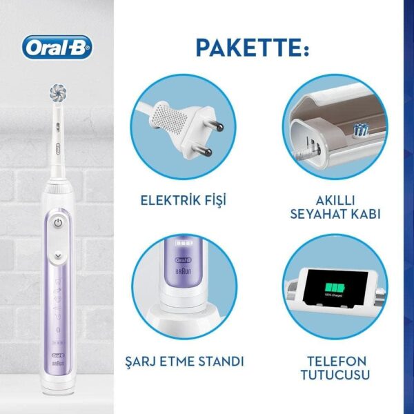 مسواک برقی همراه وایرلس و هولدر موبایل برند ORAL-B - Image 3