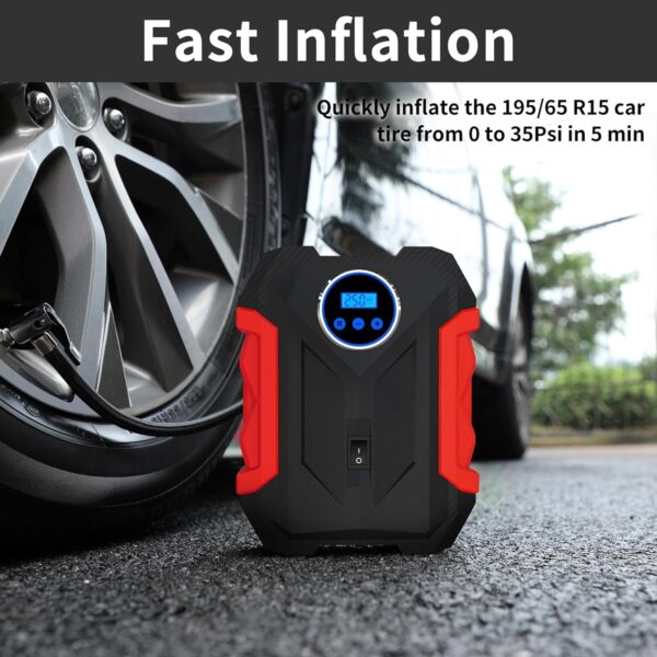 کمپرسور باد لاستیک خودرو قابل حمل برند CARSUN - Image 5