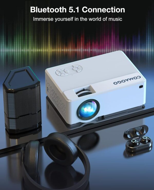 ویدیوپروژکتور WiFi با بلوتوث از برند COMAOGO - Image 3