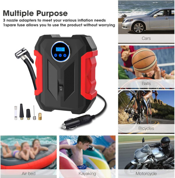 کمپرسور باد لاستیک خودرو قابل حمل برند CARSUN - Image 2