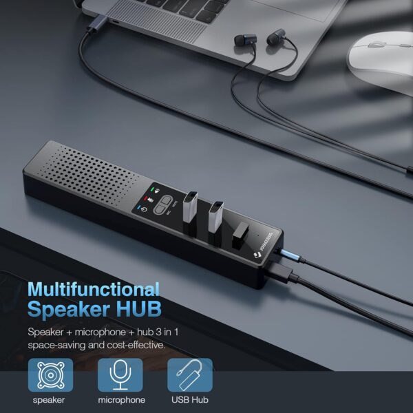 بلندگوی و میکروفون رایانه با هاب برند JOYACCESS - Image 7