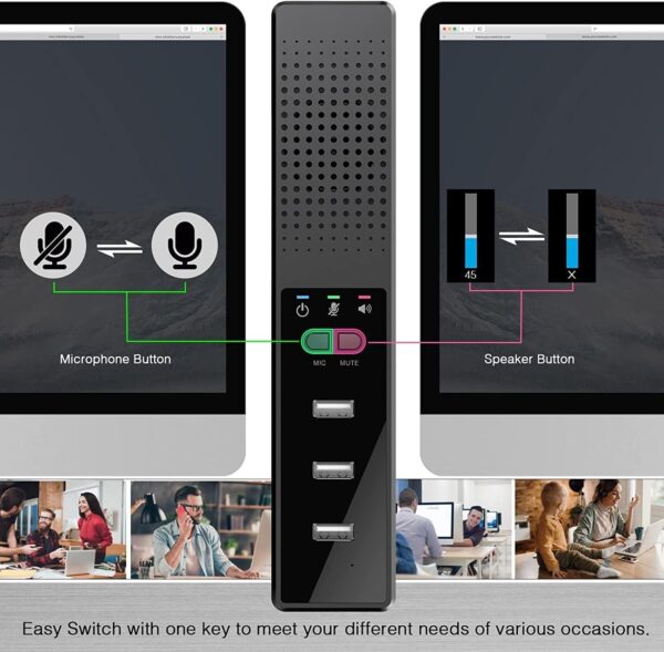 بلندگوی و میکروفون رایانه با هاب برند JOYACCESS - Image 3
