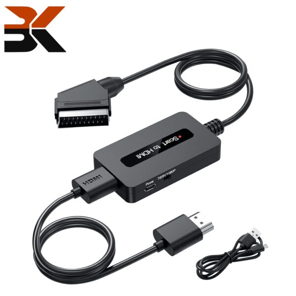 مبدل کابل Scart به HDMI با کابل برند Kirolle