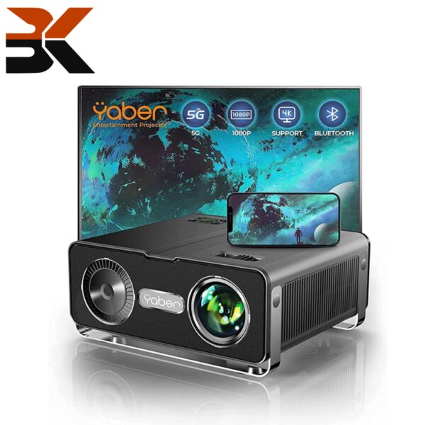 ویدیوپروژکتور بلوتوثی وای فای برند YABER V10