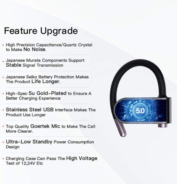 هدفون بیسیم ورزشی ضدآب برند LINPA T3 - Image 5
