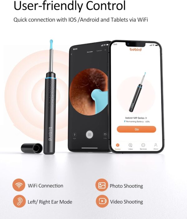 گوش پاک کن دوربین دار برند BEBIRD M9 Pro - Image 6