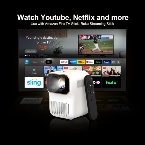 مینی ویدیوپروژکتور برند WEWATCH V30 SE - Image 3