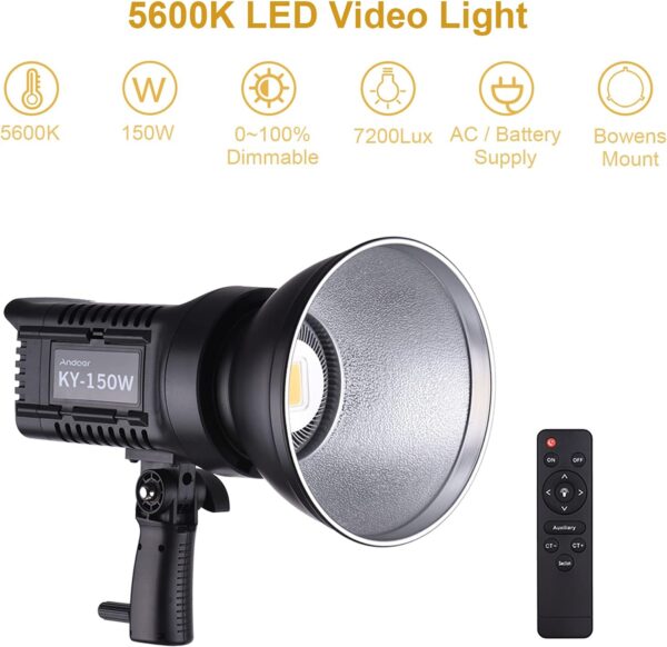 چراغ نور پردازی عکاسی و فیلمبرداری برند Andoer - Image 2