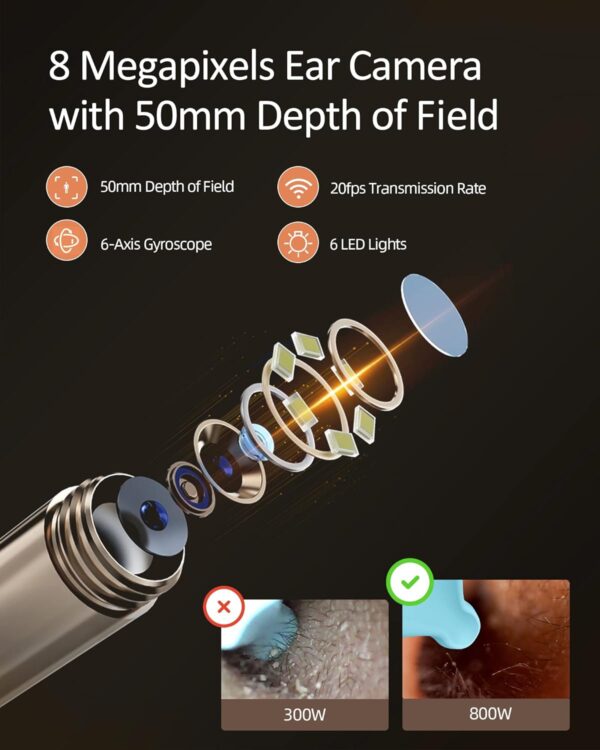 گوش پاک کن دوربین دار برند BEBIRD M9 Pro - Image 5