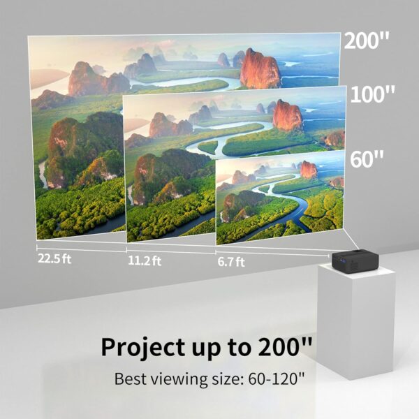 مینی ویدیوپروژکتور برند WEWATEH V10 Pro - Image 6