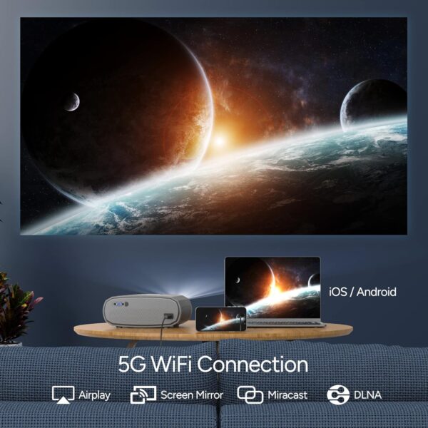ویدیوپروژکتور وایفای برند WEWATCH V50 - Image 4