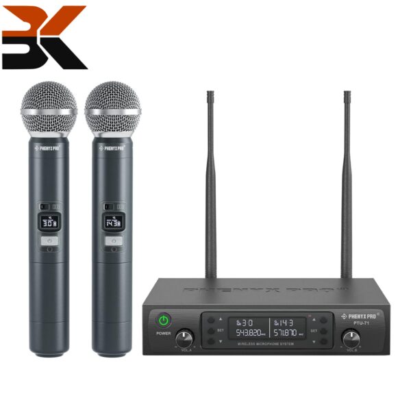 سیستم میکروفون دوگانه بیسیم برند Phenyx Pro