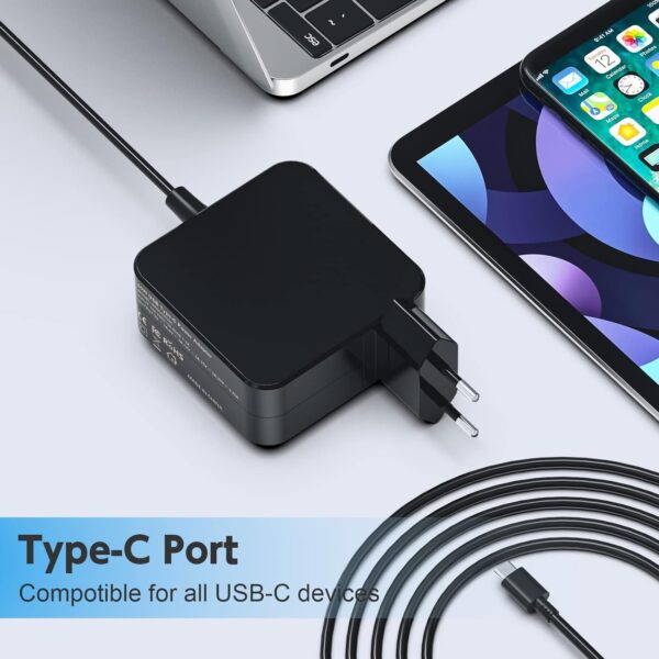 آداپتور  لپ تاپ 65 واتی USB C برند BIUBOTY - Image 6