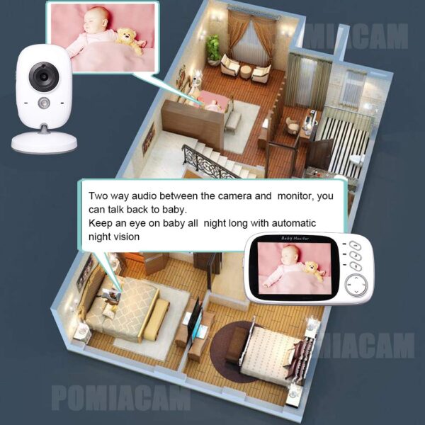 دوربین و مانیتور اتاق کودک برند SYOSIN مدل VB603 - Image 4