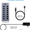 هاب 7 پورت USB 3.0 برند HOPDAY مدل HB052 - Image 3