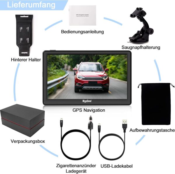 دستگاه GPS برای کامیون خودرو مانیتور 7 اینچی برند WayGoal - Image 9