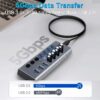 هاب 7 پورت USB 3.0 برند HOPDAY مدل HB052 - Image 5