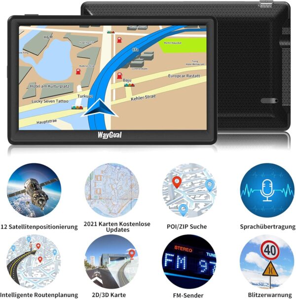 دستگاه GPS برای کامیون خودرو مانیتور 7 اینچی برند WayGoal - Image 5