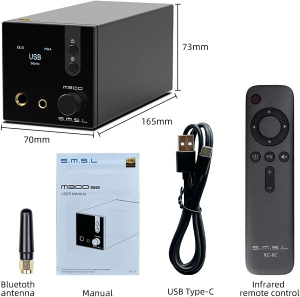 آمپلی فایر و تقویت کننده هدفون برند SMSL مدل M300SE - Image 3