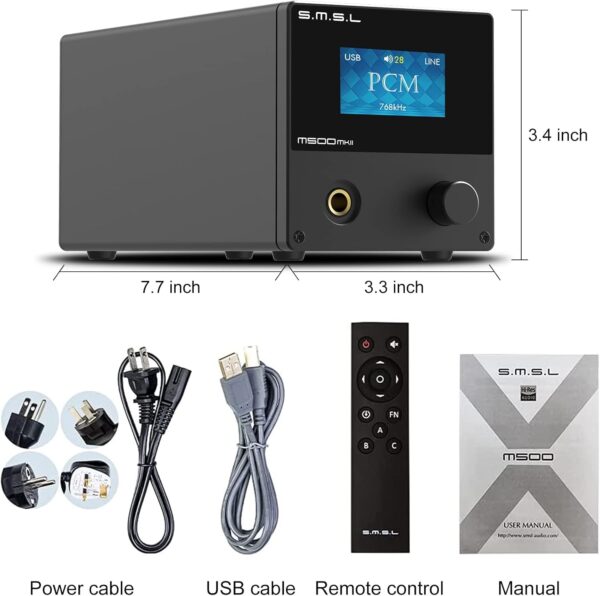 آمپلی فایر و تقویت کننده هدفون برند SMSL مدل M500MKII - Image 4