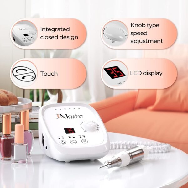 ست سوهان ناخن برقی حرفه ای مدل XY302 برند JCMASTER - Image 8