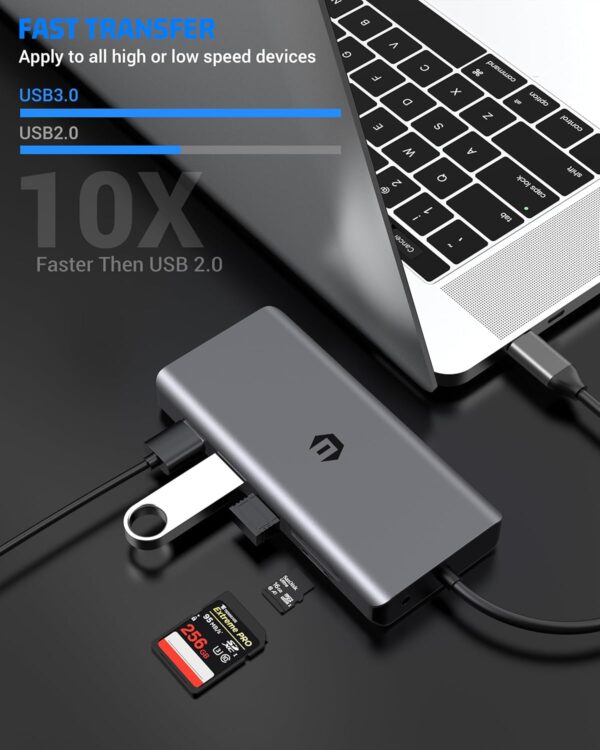 هاب 12 پورت Type-C مدل HB020A برند Qhou - Image 2