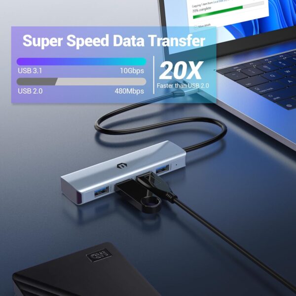 هاب 4 پورت USB-C برند Tymyp - Image 6