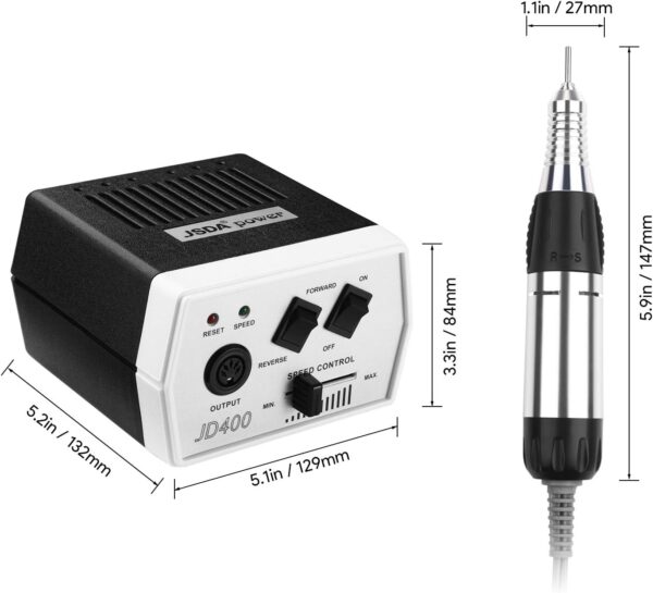 سوهان ناخن برقی حرفه ای برند JCMASTER مدل JD400 - Image 4