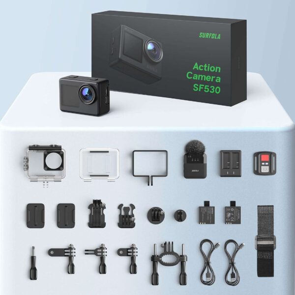 دوربین اکشن ورزشی،ضد آب،میکروفون دار برند Surfola مدل SF530 - Image 7