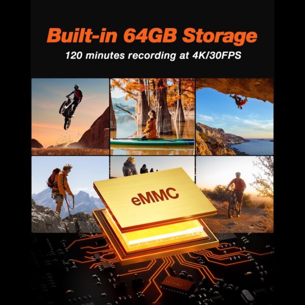 دوربین اکشن ورزشی 4K ضدآب وایفا دار برندiZEEKER مدل iA400 - Image 4