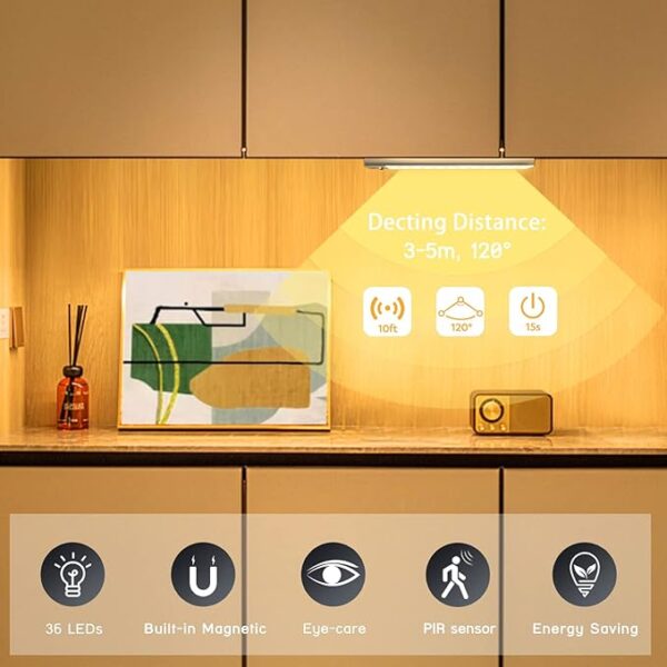 چراغ‌ زیر کابینتی با سنسور حرکت  برند OUILA پک 3 عددی - Image 8