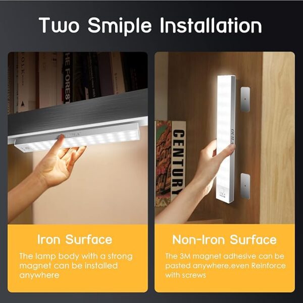 چراغ‌ زیر کابینتی با سنسور حرکت  برند OUILA پک 3 عددی - Image 10