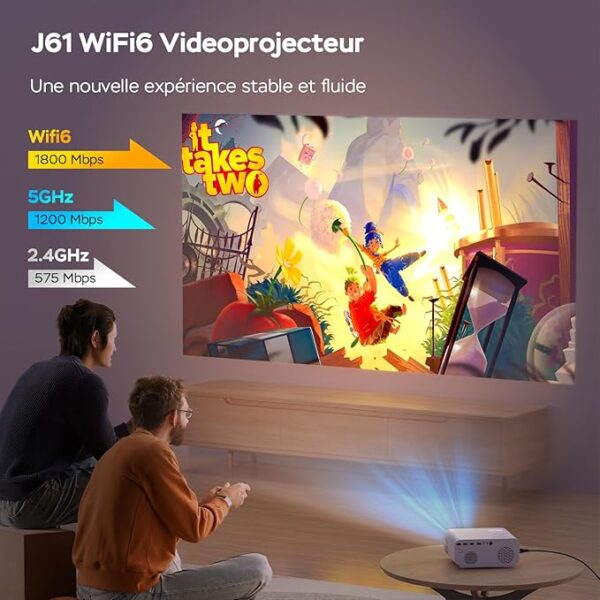 ویدئوپروژکتور هوشمند 4K برند Jimveo مدل J61 - Image 2