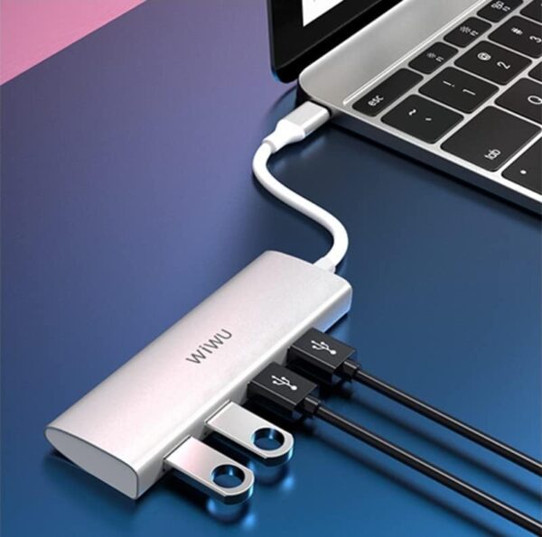 هاب 4 پورت USB-C برند WIWU مدل A440 - تصویر 8