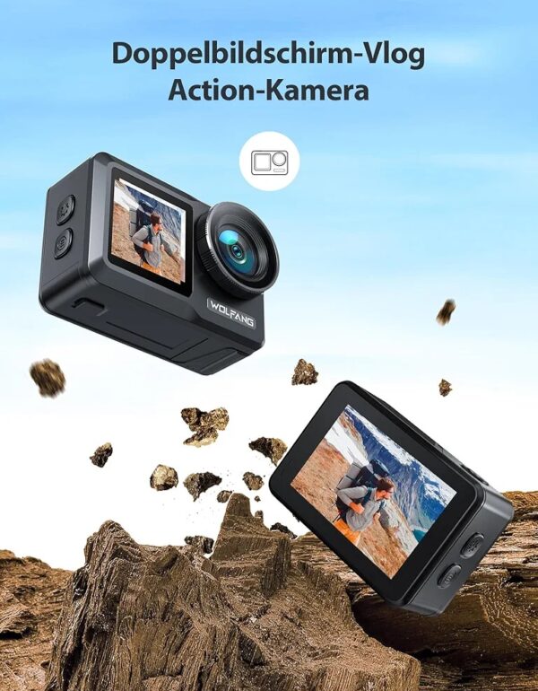 دوربین اکشن ورزشی کیفت 6K برند WOLFANG مدل GA460 - تصویر 5