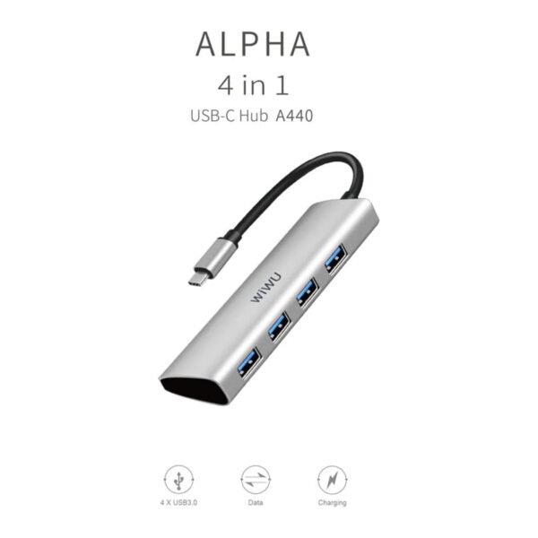 هاب 4 پورت USB-C برند WIWU مدل A440 - تصویر 5