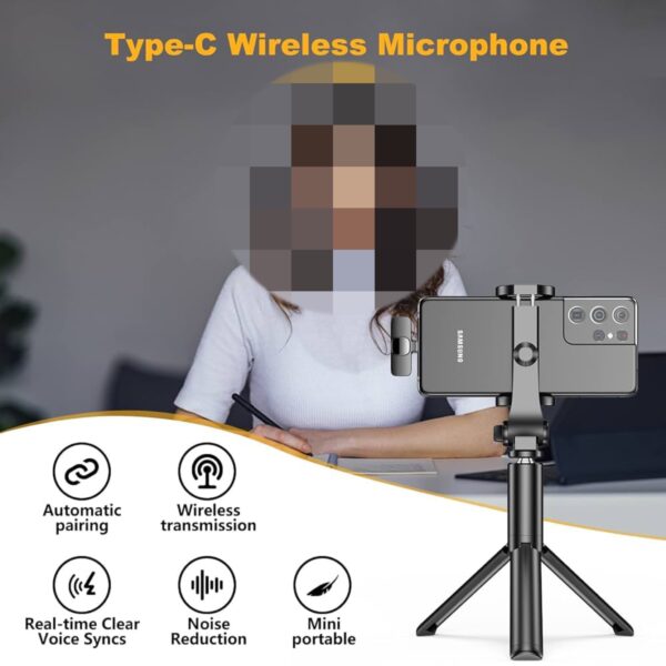 میکروفون بی سیم یقه ای دو عددی - تصویر 12
