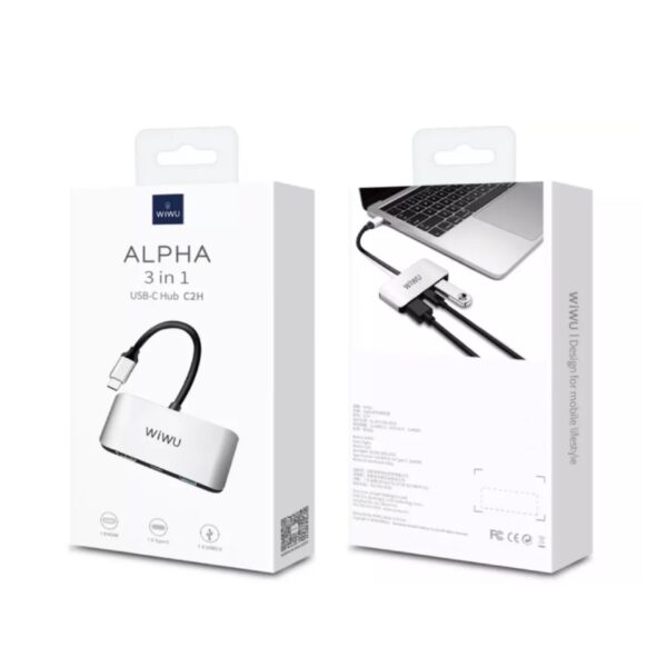 هاب 3 پورت USB-C برند WIWU مدل C2H - تصویر 3