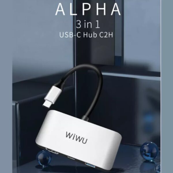 هاب 3 پورت USB-C برند WIWU مدل C2H - تصویر 2