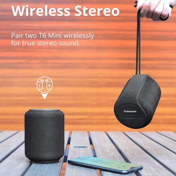 اسپیکر بلوتوثی برند Tronsmart مدل T6 Mini ضدآب IPX6 - تصویر 4