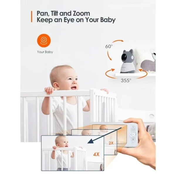 دوربین و مانیتور هوشمند امنیتی کودک برند BabyTime - تصویر 3
