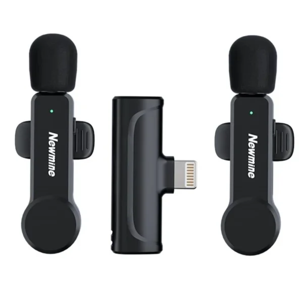 میکروفون یقه ای دو عددی بی سیم برند Newmine مدل MC88 - تصویر 2