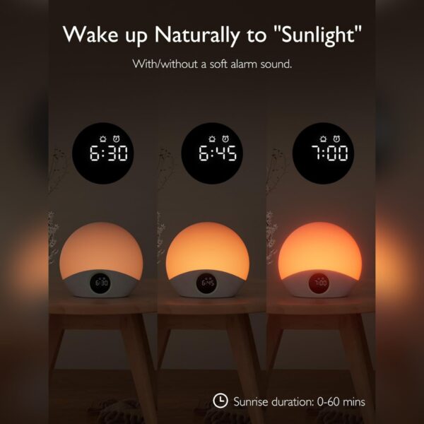 ساعت دیجیتالی زنگدار رومیزی طلوع برند Momcozy مدل WN07 - تصویر 3