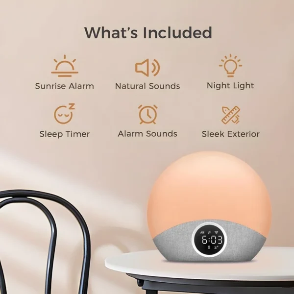 ساعت دیجیتالی زنگدار رومیزی طلوع برند Momcozy مدل WN07 - تصویر 12