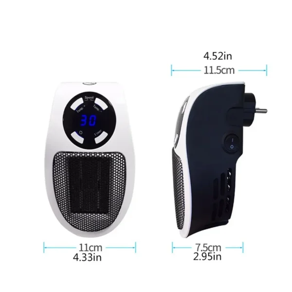 فن هیتر برقی پریز دیواری 500 وات مدل MA-101 - تصویر 4