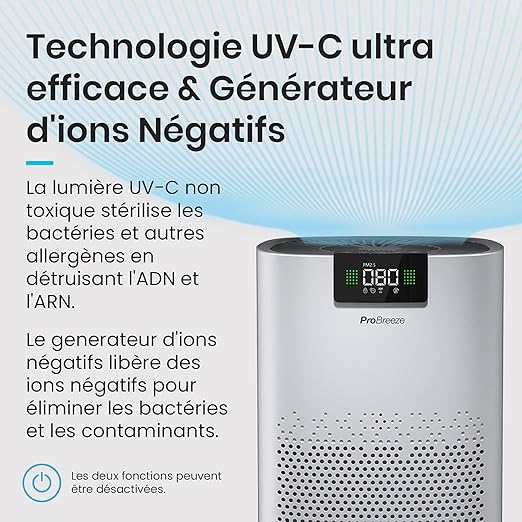 دستگاه تصفیه هوای قدرتمند برند Pro Breeze مدل PB-P07 - تصویر 7