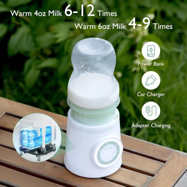 گرمکن شارژی شیر مام کوزی قابل حمل مدل MW03 - تصویر 2